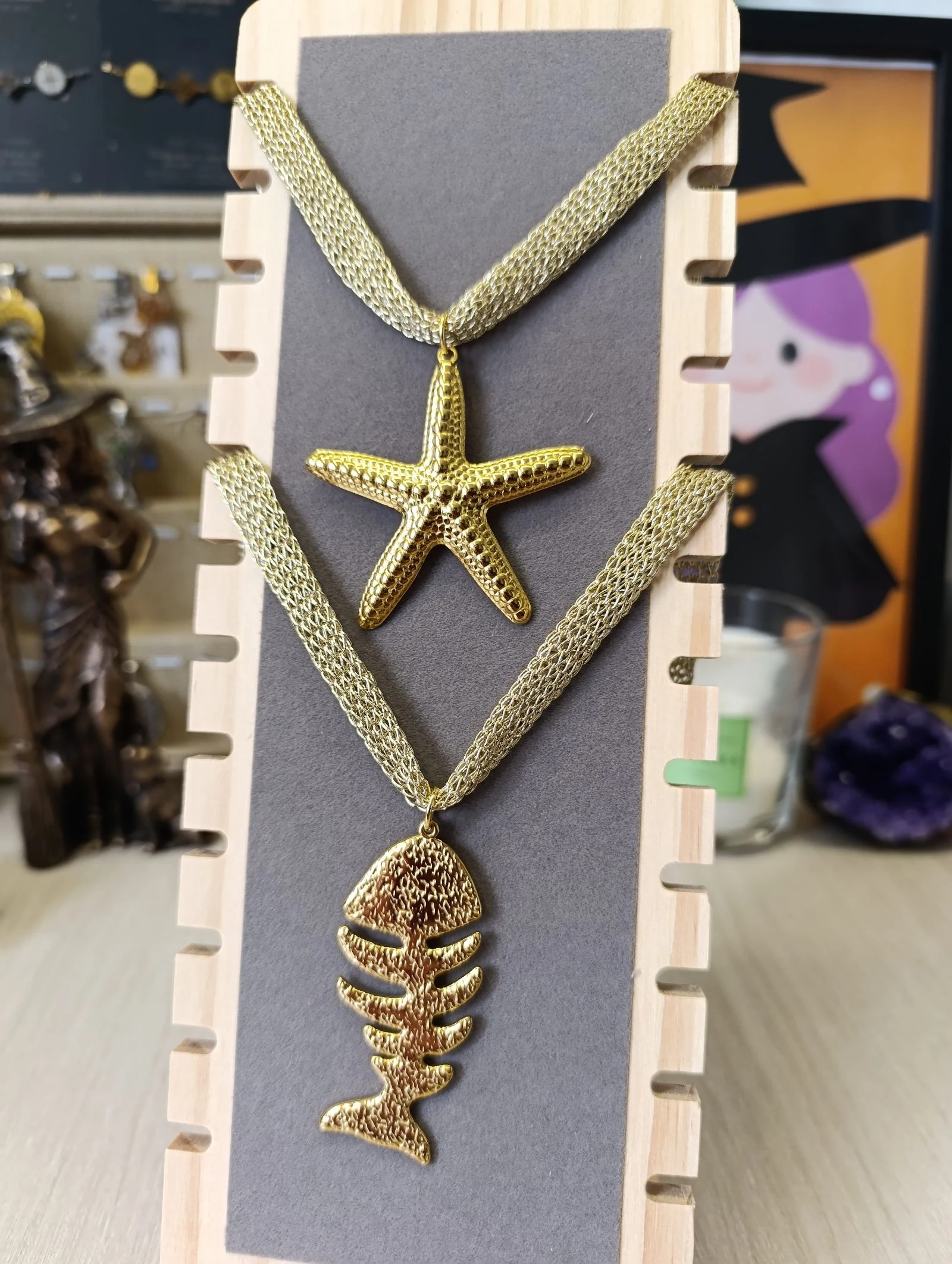 Collares verano dorado